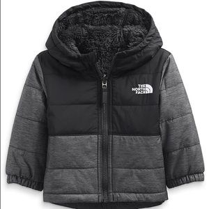The North Face Baby Boy Mount Chimbo Reversible Black Grey Coat